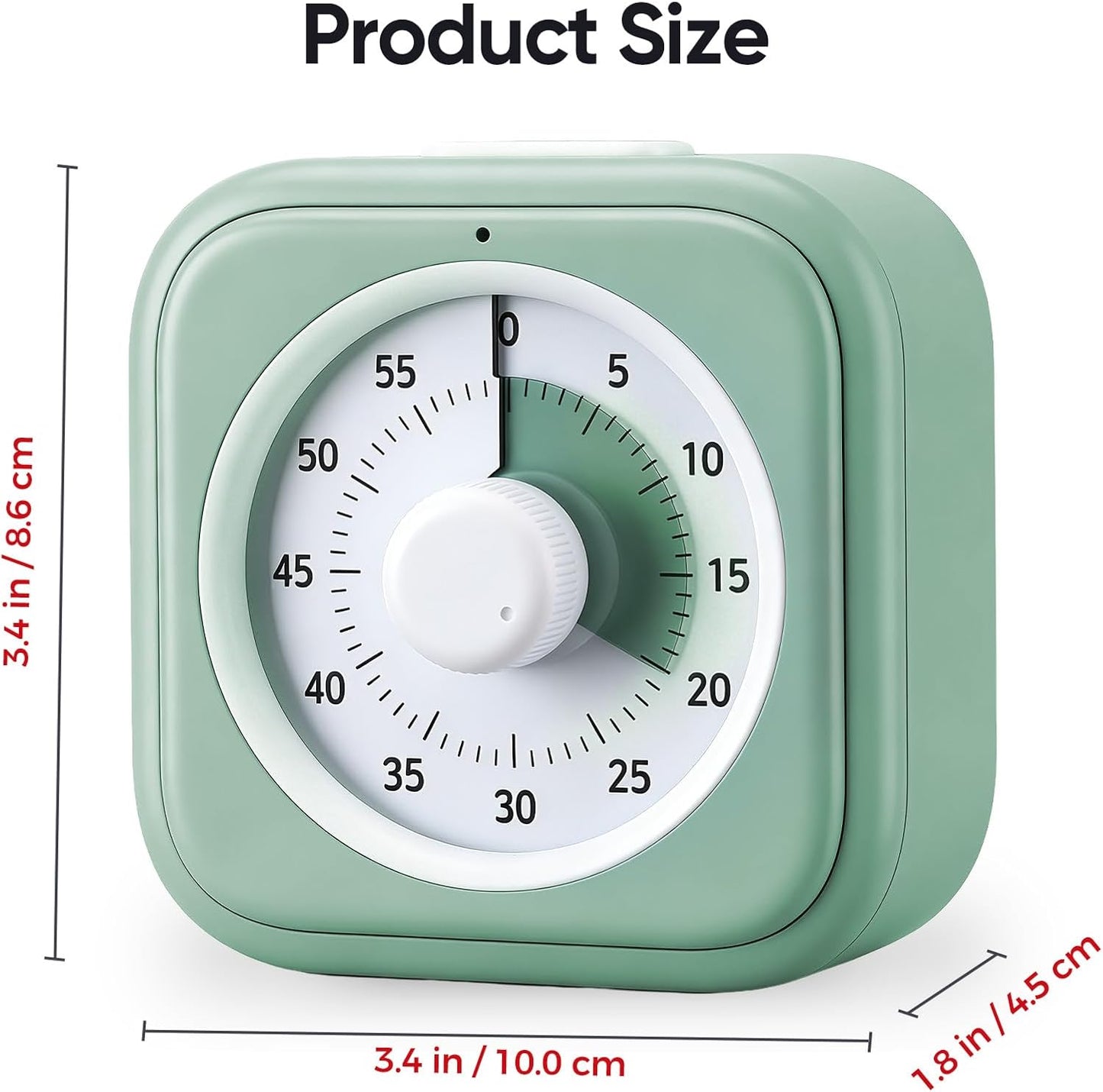60 Minute Visual Timer for Kids and Adults - Silent Countdown Clock