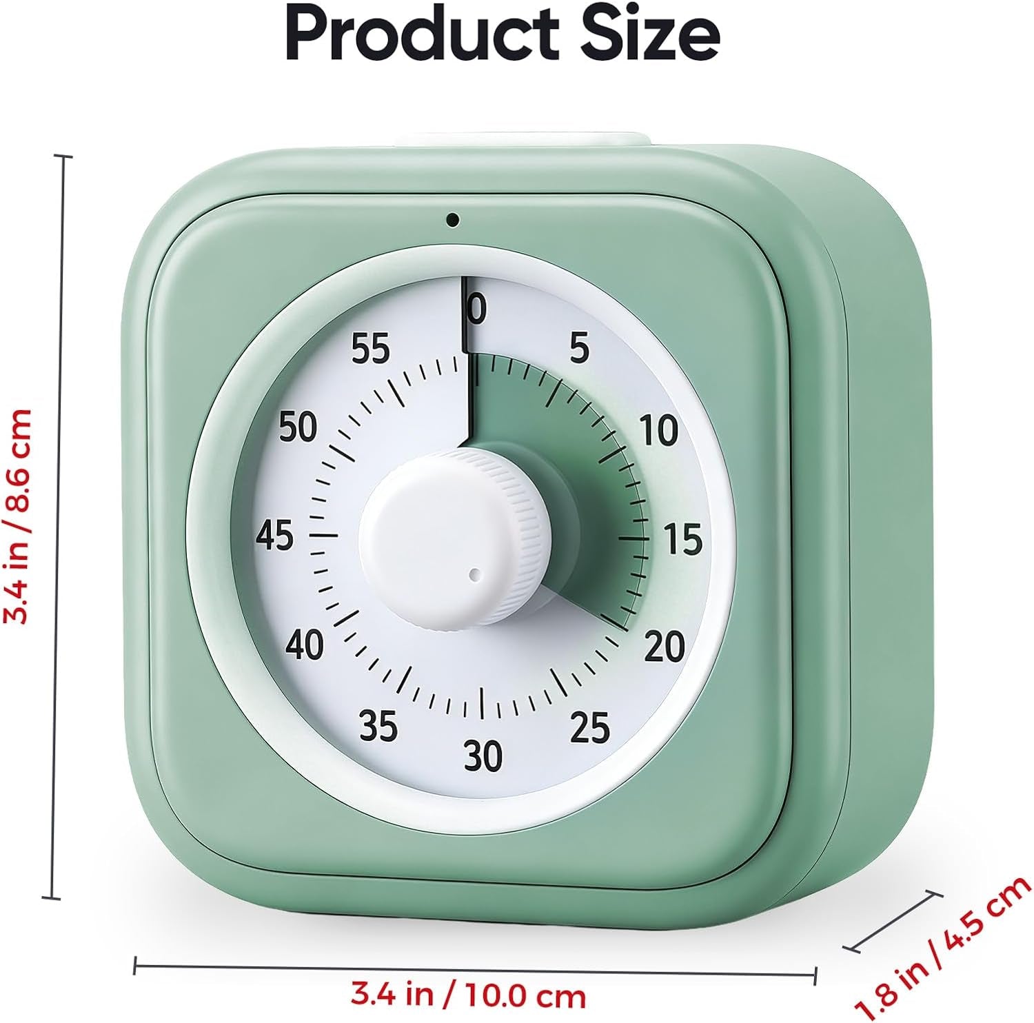 60 Minute Visual Timer for Kids and Adults - Silent Countdown Clock